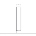 Шкаф-пенал напольный Verona VERONA, 1820x300, 2 дверцы, петли слева VN312L