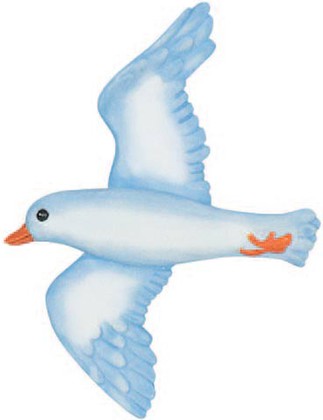 Декор для ванной Spirella Seagull "Чайка" голубой, 2шт., голубой 1004314
