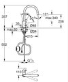 Смеситель для кухни Grohe BauEdge, с вытяжным изливом, хром 30536000