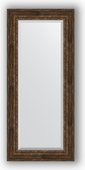 Зеркало Evoform Exclusive 720x1620 с фацетом, в багетной раме 120мм, состаренное дерево с орнаментом BY 3586