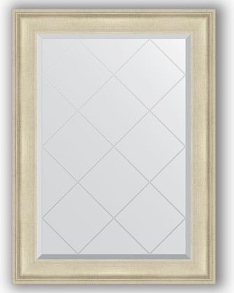Зеркало Evoform Exclusive-G 780x1050 с гравировкой, в багетной раме 95мм, травлёное серебро BY 4198