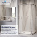 Душевой уголок RGW LE-45 1000x800, с открытием двери вовнутрь, стекло прозрачное, профиль xром 77124508-11