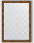 Зеркало Evoform Exclusive-G 1350x1900 с гравировкой, в багетной раме 109мм, виньетка состаренная бронза BY 4513