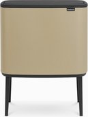 Мусорный бак Brabantia Bo Touch Bin, 36л, минерально-золотой 316241