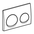 Кнопка для инсталляции Geberit Alpha20, глянцевый хром 115.040.21.5