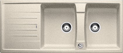 Кухонная мойка оборачиваемая с крылом, с клапаном-автоматом, гранит, песочный Blanco Lexa 8S 514705