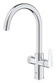 Смеситель для кухни Grohe Blue Pure BauCurve, подключение фильтра, хром 30580000