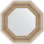 Зеркало Evoform Octagon 578x578 в багетной раме 93мм, серебряный акведук BY 3814