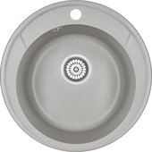 Кухонная мойка Granula Standart 4802, d480, круглая, кварц, Базальт 4802, БАЗАЛЬТ