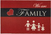 Коврик придверный Golze Homelike Family, 40x60, красный 1676-15-51