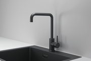 Смеситель кухонный Granula Kitchen Space KS-7110, высокий излив, однорычажный, Чёрный матовый 7110, ЧЕРНЫЙ МАТОВЫЙ