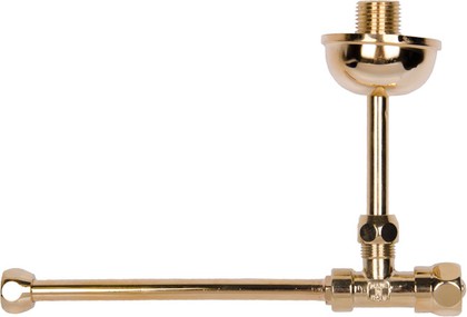 Угловой кран Simas Accessori, для подключения воды к бачку унитаза, золото 120006oro