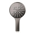 Ручной душ Grohe Rainshower SmartActive 130, 3 режима, 9.5 л/мин, круглый, глянцевый графит 26574A00