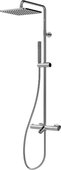 Душевая стойка Bossini Cosmo, с термостатом для ванны, верхний душ 230х230 мм, хром L10403.1.030