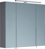 Шкаф зеркальный со светильником, 3 двери 80x15x70см Verona Area+ AA602R
