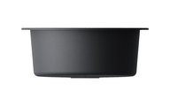 Кухонная мойка Omoikiri Akegata 51-BL, полукруглая, Artgranite, чёрный 4993758