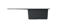 Кухонная мойка Omoikiri Sumi 79-BL с крылом, tetogranit, чёрный 4993662