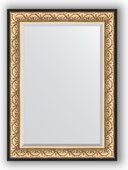 Зеркало Evoform Exclusive 800x1100 с фацетом, в багетной раме 106мм, барокко золото BY 1301