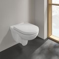 Унитаз подвесной Villeroy & Boch O.novo, безободковый, сидение Soft Close, Альпийский белый CeramicPlus 5660HRR1