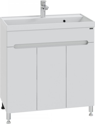 Тумба с раковиной Санта Лондон Classic 800, напольная, 3 двери, белый 224018+Classic80м