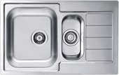 Кухонная мойка Alveus Line 70, 790x500, двойная, с крылом, нержавеющая сталь 1065684