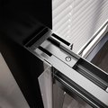 Душевая дверь Veconi Premium Trento PTD-30GR, 1300x2000, стекло прозрачное, брашированный графит PTD30-GR-130-01-C4