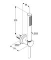 Душевой набор Kludi Nova Fonte 1S Classic, хром 2085005-25