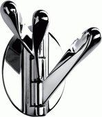 Крючок тройной для халата хром Colombo LUNA CB17trio.000