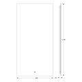 Зеркало с фацетом Defesto Glow 60x120, LED подсветка, сенсорный выключатель, тёплый белый свет DF 2518S