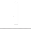 Шкаф-пенал подвесной Verona VERONA, 1650x300, 2 дверцы, петли слева VN302L