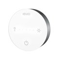 Косметическое зеркало Keuco iLook_move, с подсветкой, круглое, с сенсорной панелью, увеличение х5, хром чёрный шлифованный 17612 139002