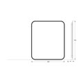Зеркало с окантовкой Defesto Aura 60x70, LED подсветка, без выключателя, тёплый белый свет DF 2976