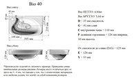Раковина накладная Velvex Bio 400, литьевой мрамор rkBIO.40-81