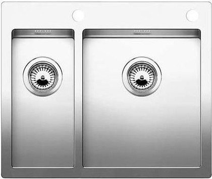 Кухонная мойка без крыла, с клапаном-автоматом, нержавеющая сталь зеркальной полировки Blanco Claron 340/180-IF/А 514204