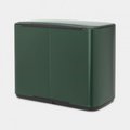 Бак для мусора Brabantia Bo Pedal Bin 3x11л, трёхсекционный, зелёная сосна 304149
