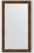 Зеркало Evoform Exclusive-G 960x1710 с гравировкой, в багетной раме 88мм, римская бронза BY 4406