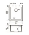 Кухонная мойка Omoikiri Bosen 41-PL, Tetogranit, платина 4993218