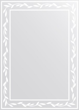 Зеркало для ванной FBS Artistica с орнаментом 50x70см CZ 0734
