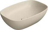 Раковина GSI Nubes 500, накладная, прямоугольная, Creta matt бежевый матовый 978408