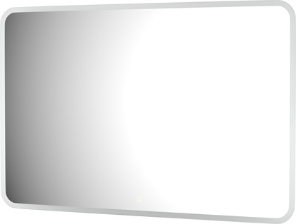 Зеркало с матированием и LED-подсветкой Defesto, 38W, 120x80см, сенсорный выключатель, тёплый белый свет DF 3820SH