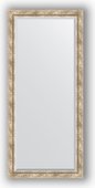 Зеркало Evoform Exclusive 730x1630 с фацетом, в багетной раме 70мм, прованс с плетением BY 3589