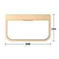 Кольцо для полотенца Keuco Collection Moll, поворотное, латунь шлифованная 12721 250000