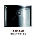 Кухонная мойка Omoikiri Akisame, без крыла, воронёная сталь OAK-59-U-IN-GM