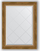 Зеркало Evoform Exclusive-G 630x860 с фацетом и гравировкой, в багетной раме 70мм, состаренная бронза с плетением BY 4090