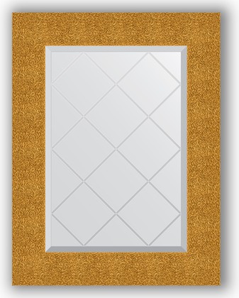 Зеркало Evoform Exclusive-G 560x740 с гравировкой, в багетной раме 90мм, чеканка золотая BY 4022