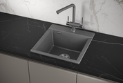 Кухонная мойка Granula Estetica ES-4701, 470x500, кварц, Графит 4701, ГРАФИТ