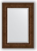 Зеркало Evoform Exclusive 720x1020 с фацетом, в багетной раме 120мм, состаренная бронза с орнаментом BY 3455