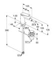 Cмеситель для биде Kludi Decus, белый матовый 542175375