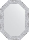 Зеркало Evoform Polygon 520x720 в багетной раме 70мм, чеканка белая BY 7277