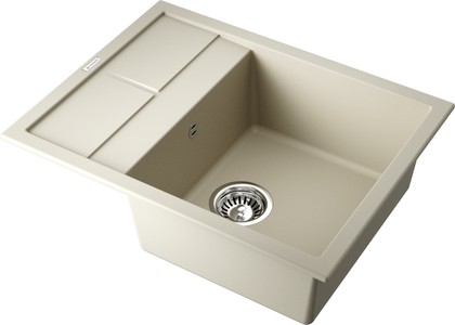 Кухонная мойка Omoikiri Sumi 65-BE с крылом, оборачиваемая, Tetogranit, ваниль 4993671
